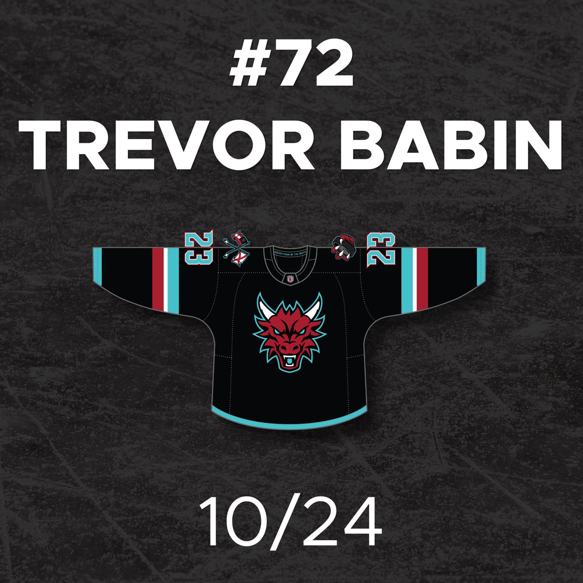 Jersey Off The Back: Oct 24- #72 Trevor Babin