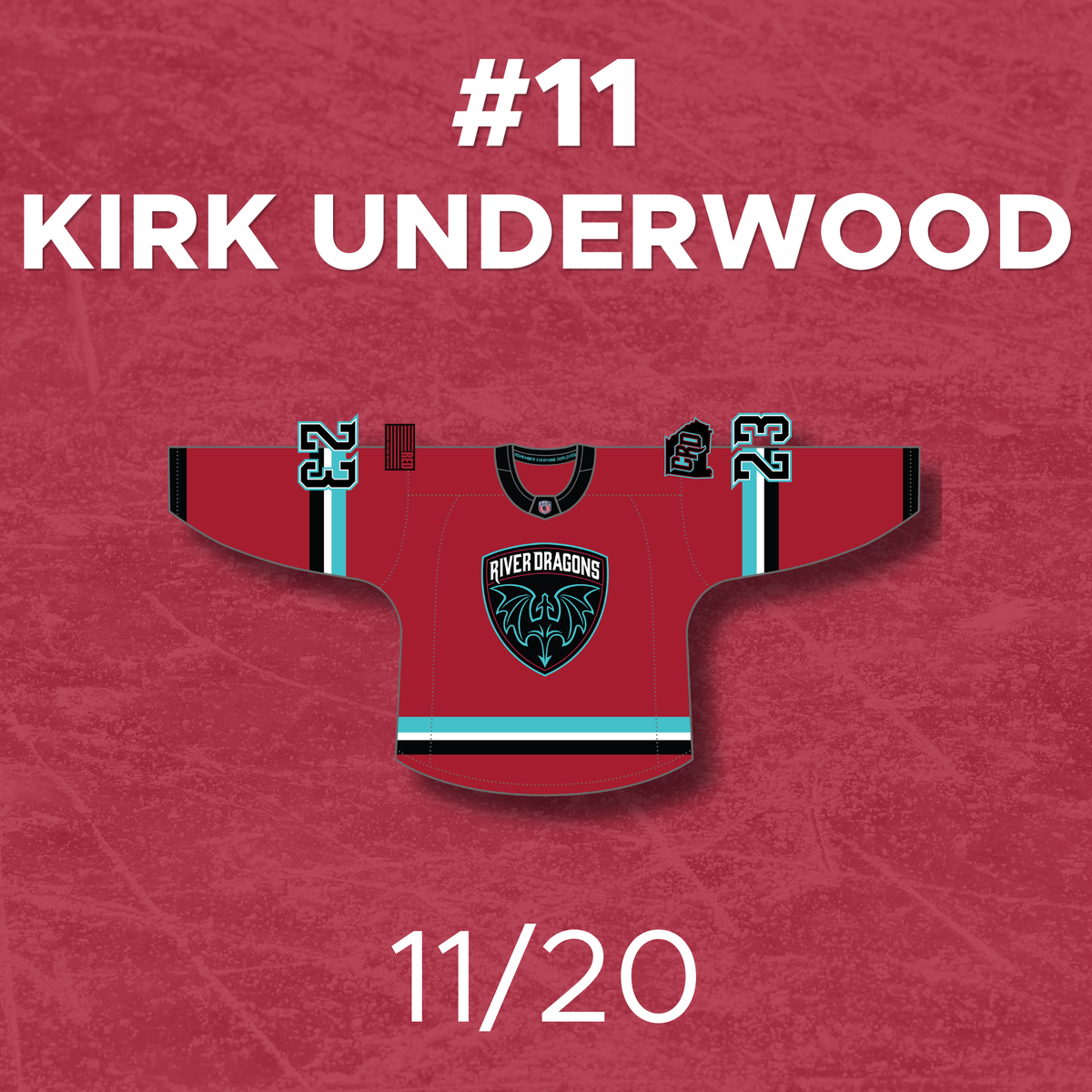 Jersey Off The Back: Nov 20- #11 Kirk Underwood (C)