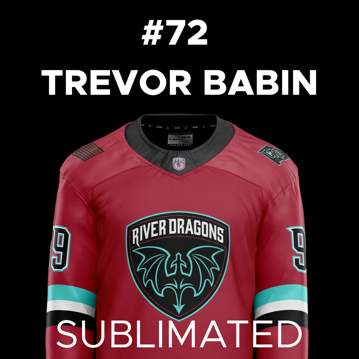 Sublimated Replica 2026-2027 Red Player Jersey - Babin
