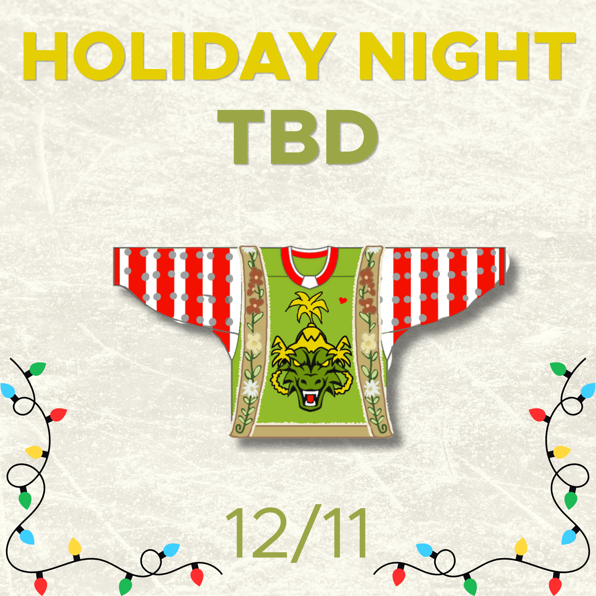 Jersey Off The Back: Dec 12- Holiday Sweater Night