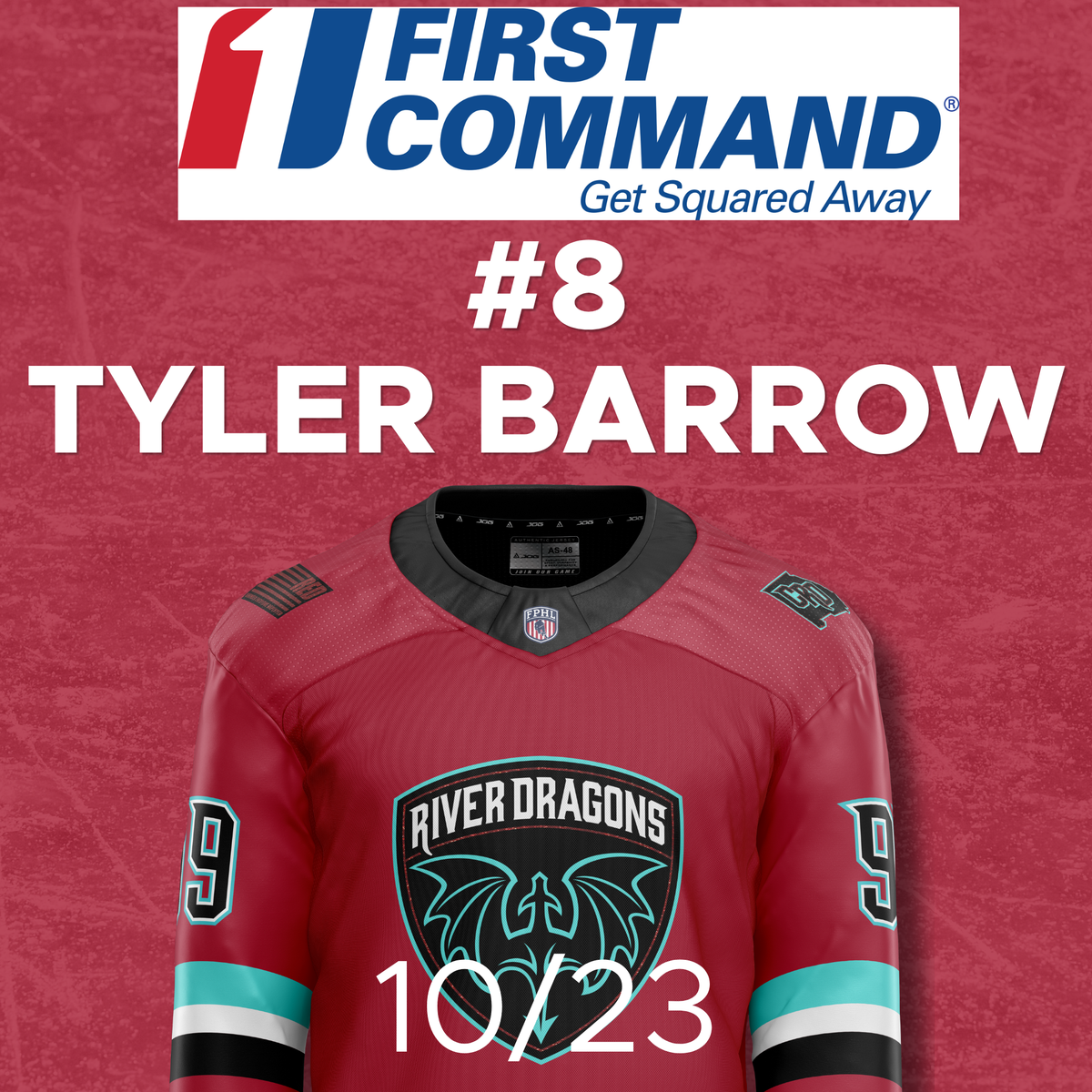Jersey Off The Back: Oct 23- #8 Tyler Barrow. Presented by First Command