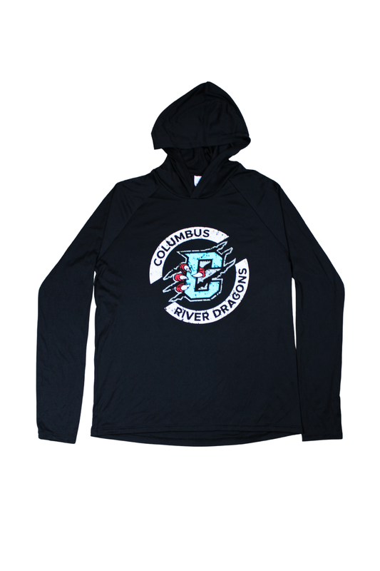 Distressed Logo Performance Hooded Tee SanMar