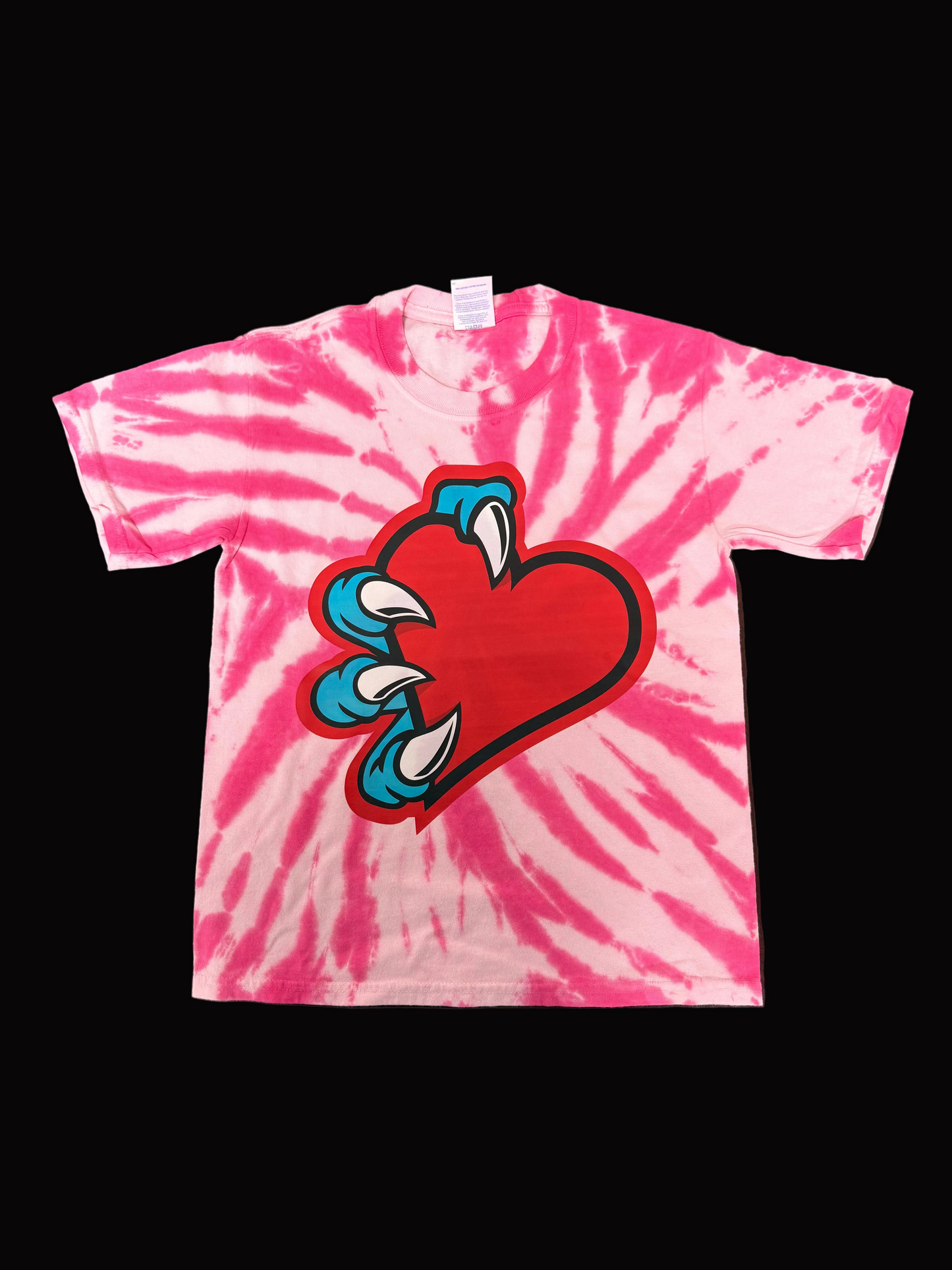 Youth Heart Claw Tie-Dye Short Sleeve