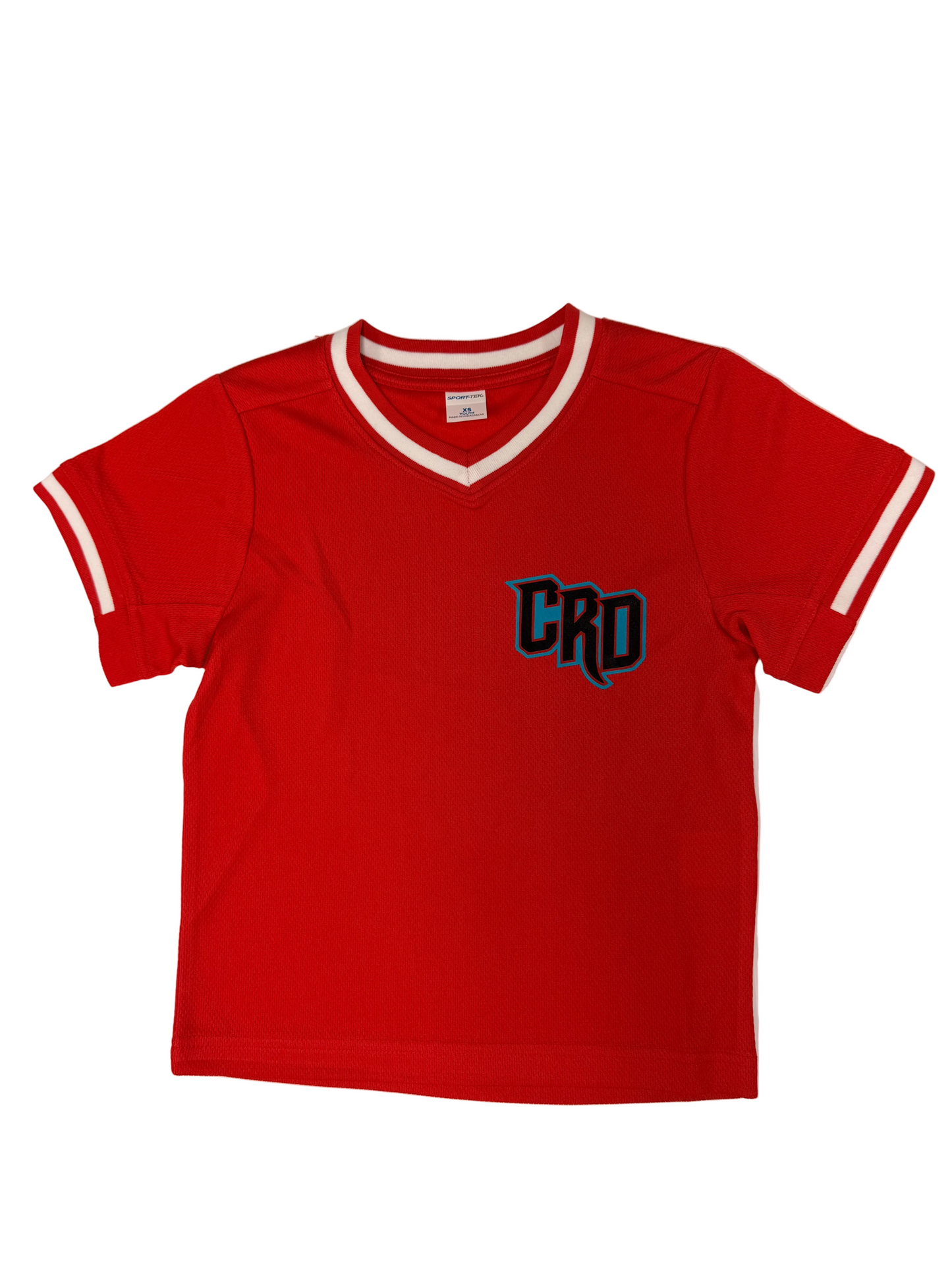 Youth Mesh Monogram Red Baseball Jersey