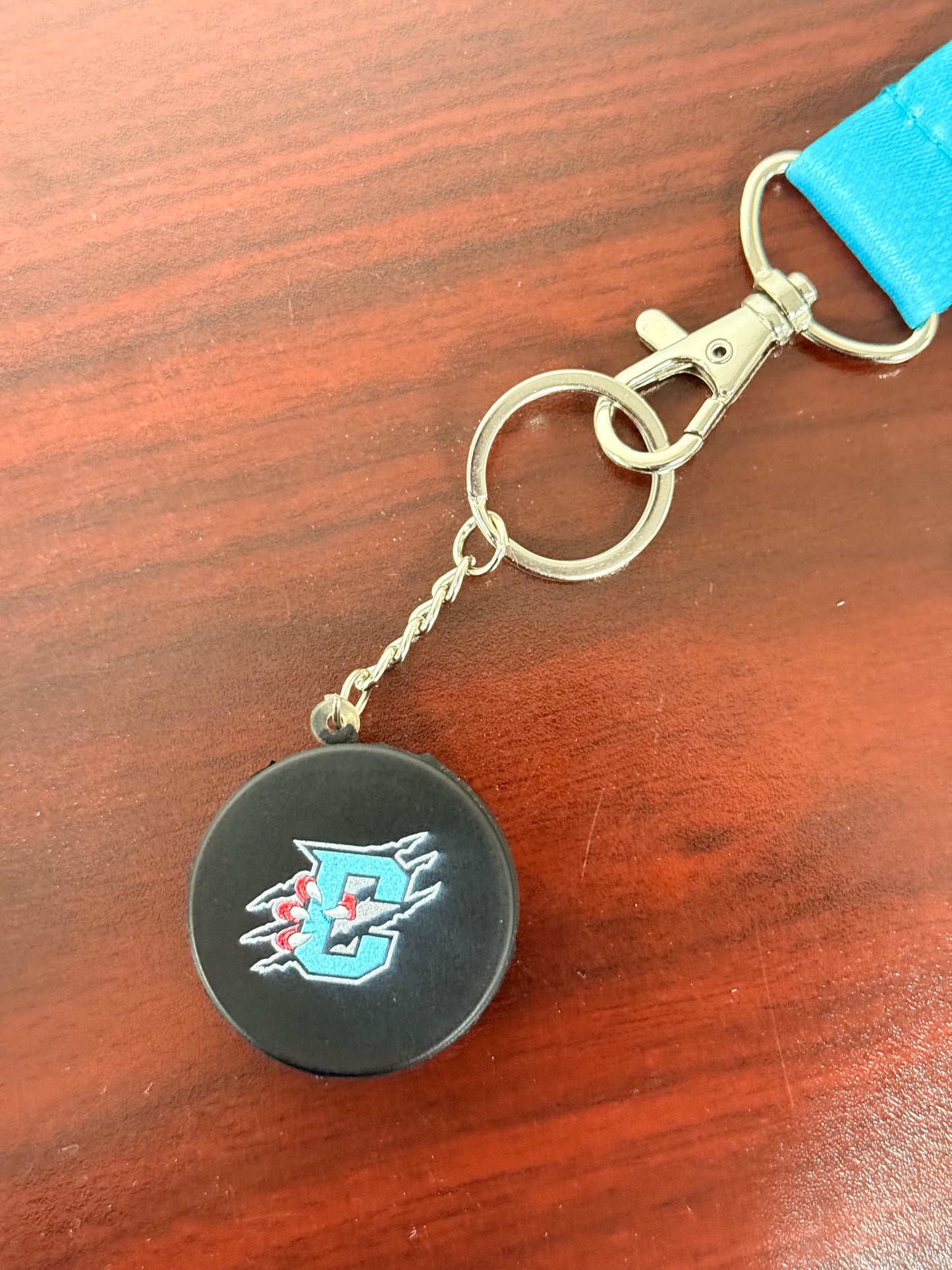Hockey Puck Keychain