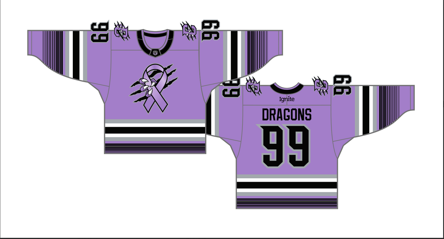 Jersey Off The Back: November 22nd- #11 Kirk Underwood (DRAGONS FIGHT CANCER)