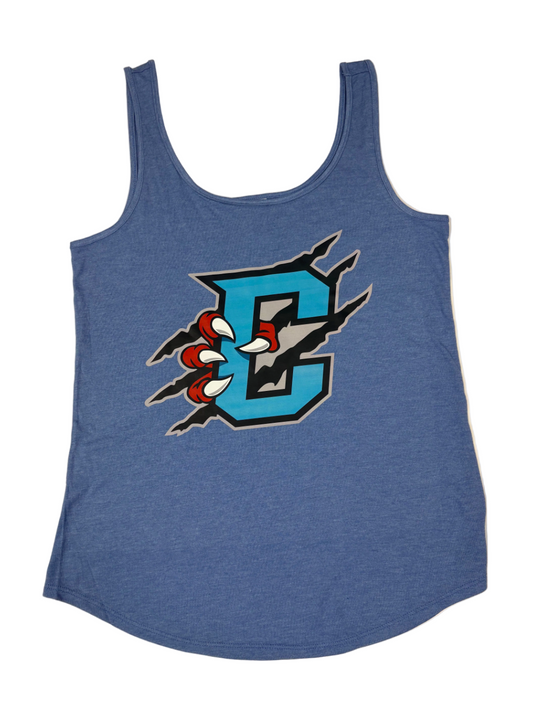 Womens Primary Logo Blue Relaxed Tank Top