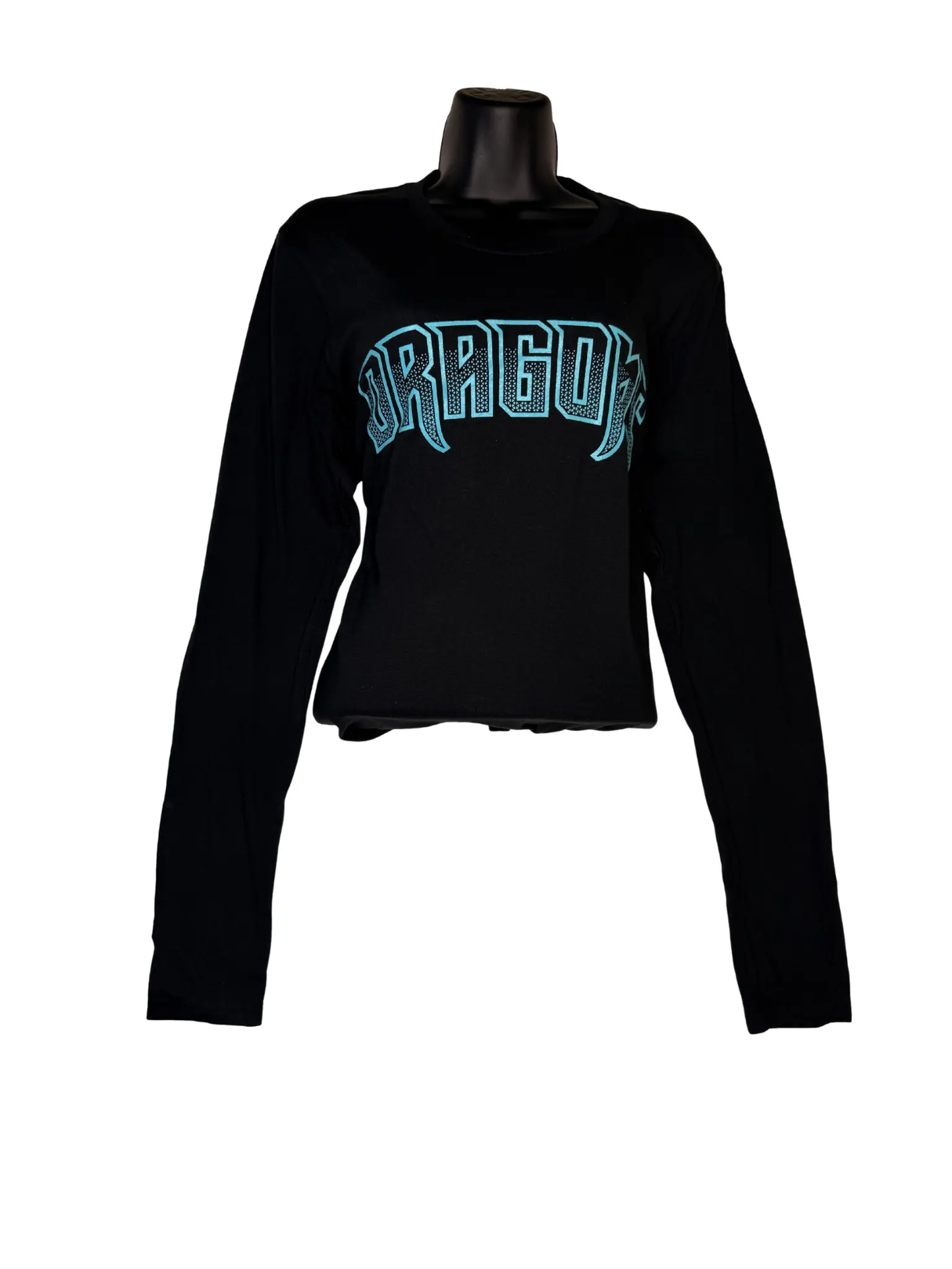 Womens Wordmark Black Long Sleeve SanMar