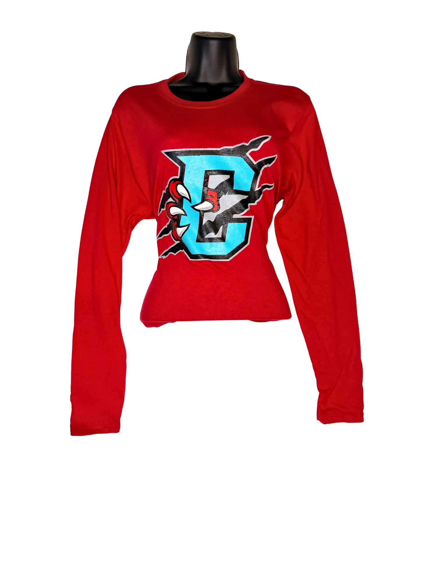Womens Main Logo Red Long Sleeve SanMar