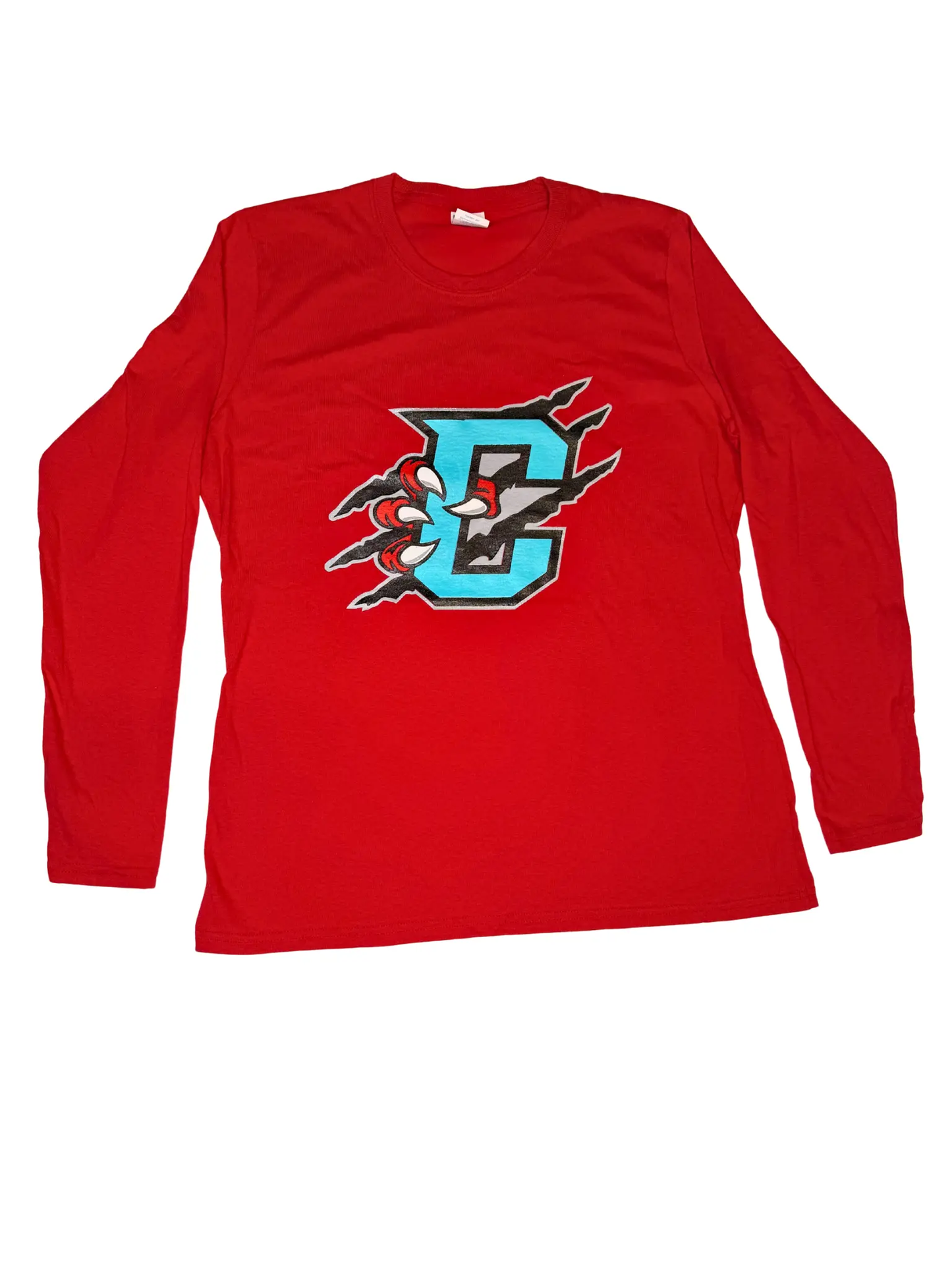 Womens Main Logo Red Long Sleeve SanMar
