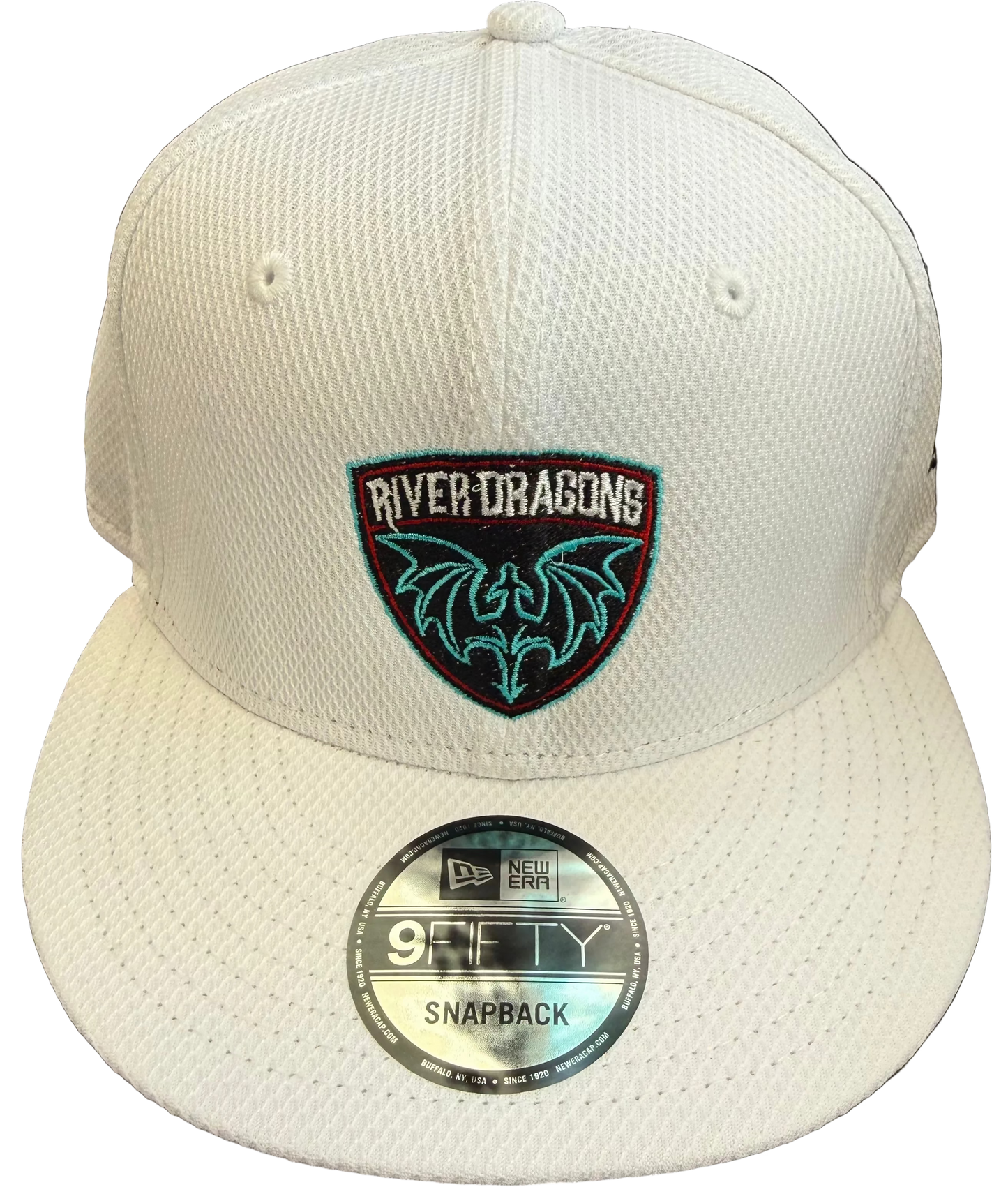 White New Era Moisture-Wicking Flat Bill Snapback
