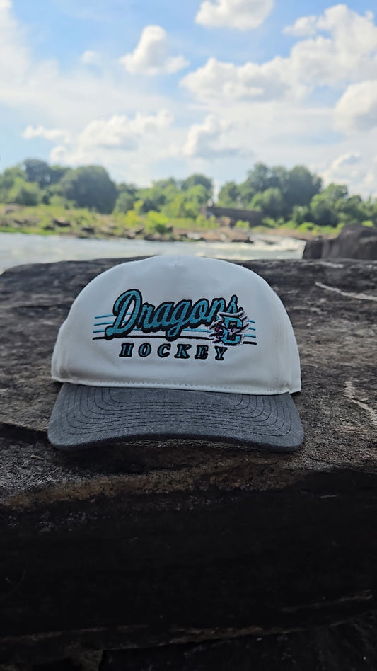Dragons Hockey Tan/Grey Washed Canvas Snapback