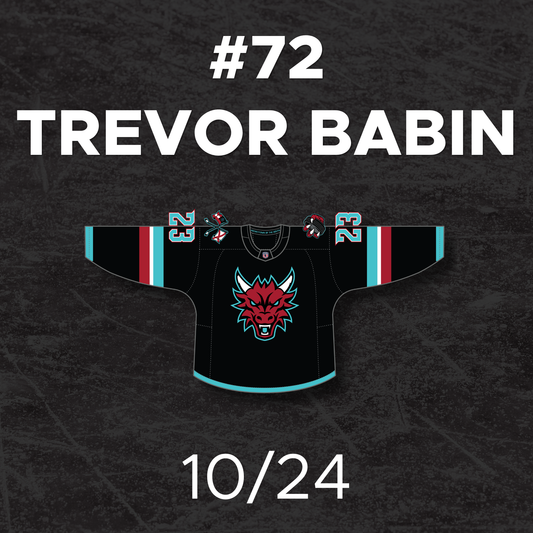 Jersey Off The Back: Oct 24- #72 Trevor Babin