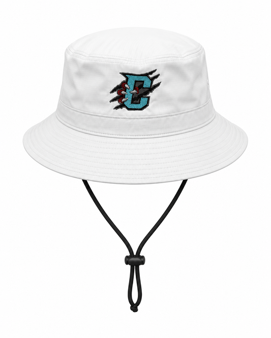 White Primary Logo UV Fishing Hat