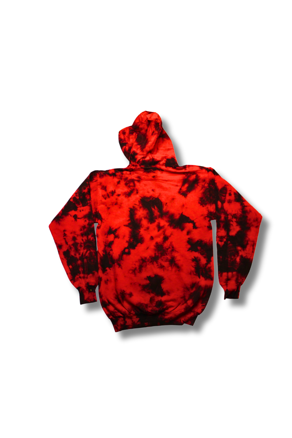 Red Tie-Dye Claw w Puck Hoodie SanMar