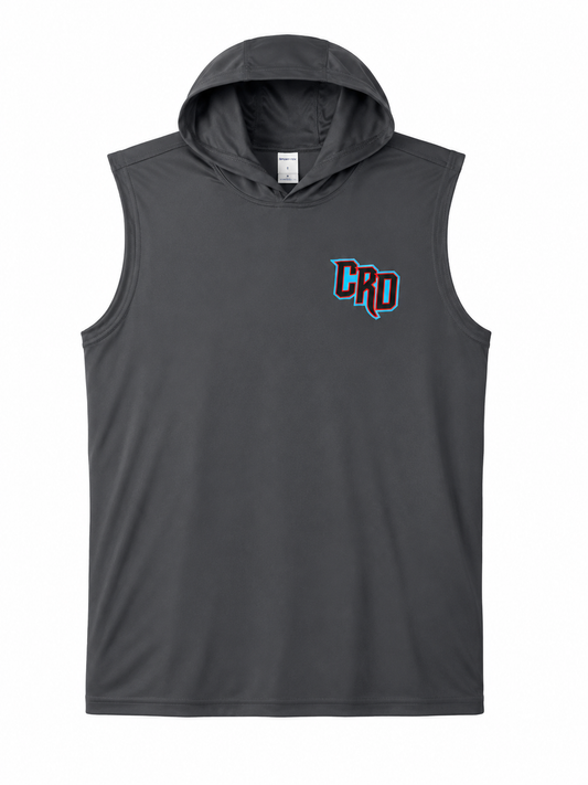 Iron Grey CRD Monogram Sleeveless Hoodie