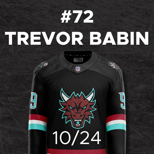 Jersey Off The Back: Oct 24- #72 Trevor Babin