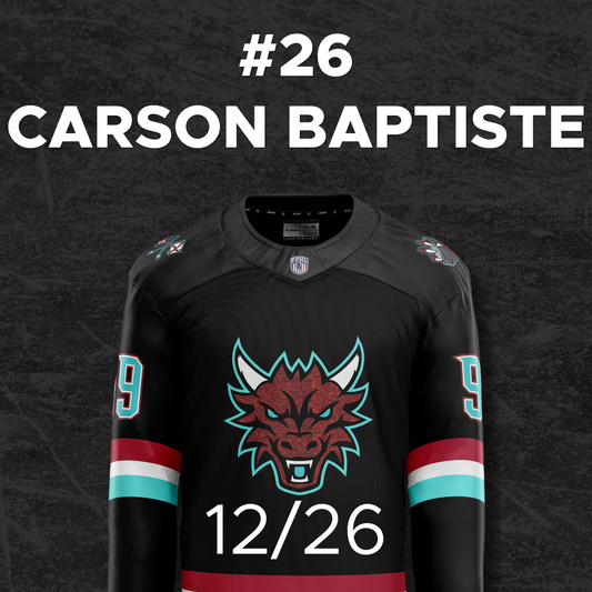 Jersey Off The Back: Dec 26- #26 Carson Baptiste