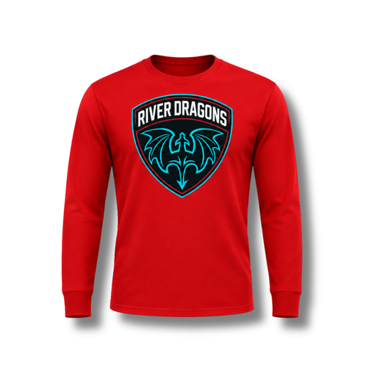 Red River Dragons Shield Long Sleeve Tee