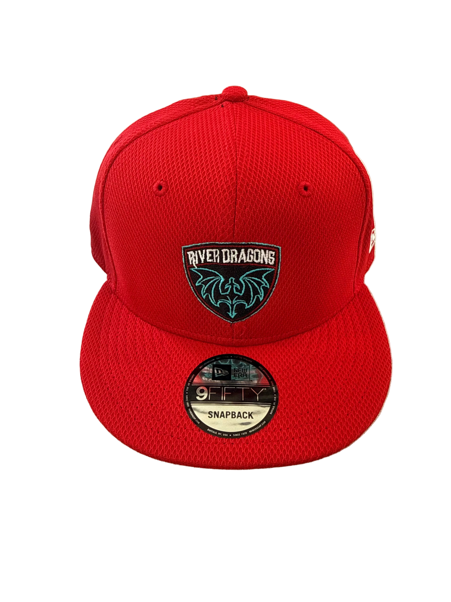 Red New Era Moisture-Wicking Flat Bill Snapback