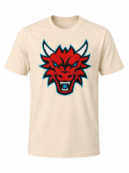 Heather Cream Dragon Head Short Sleeve