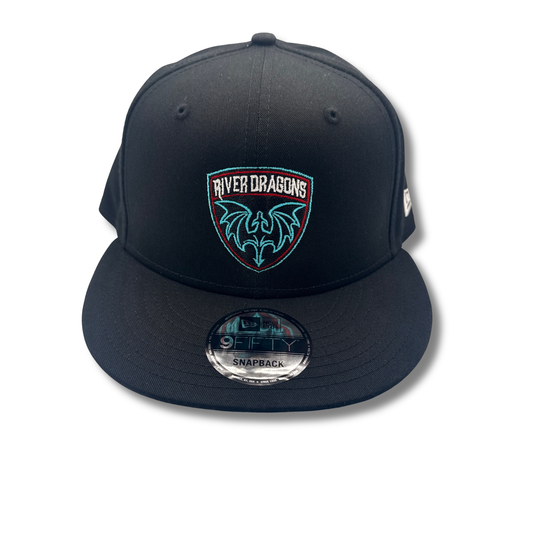Blackout River Dragons Shield New Era Flat Bill Snapback