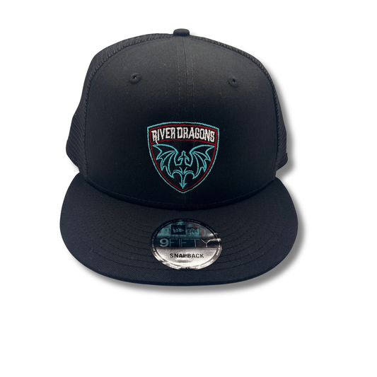 Black New Era Snapback Trucker Cap