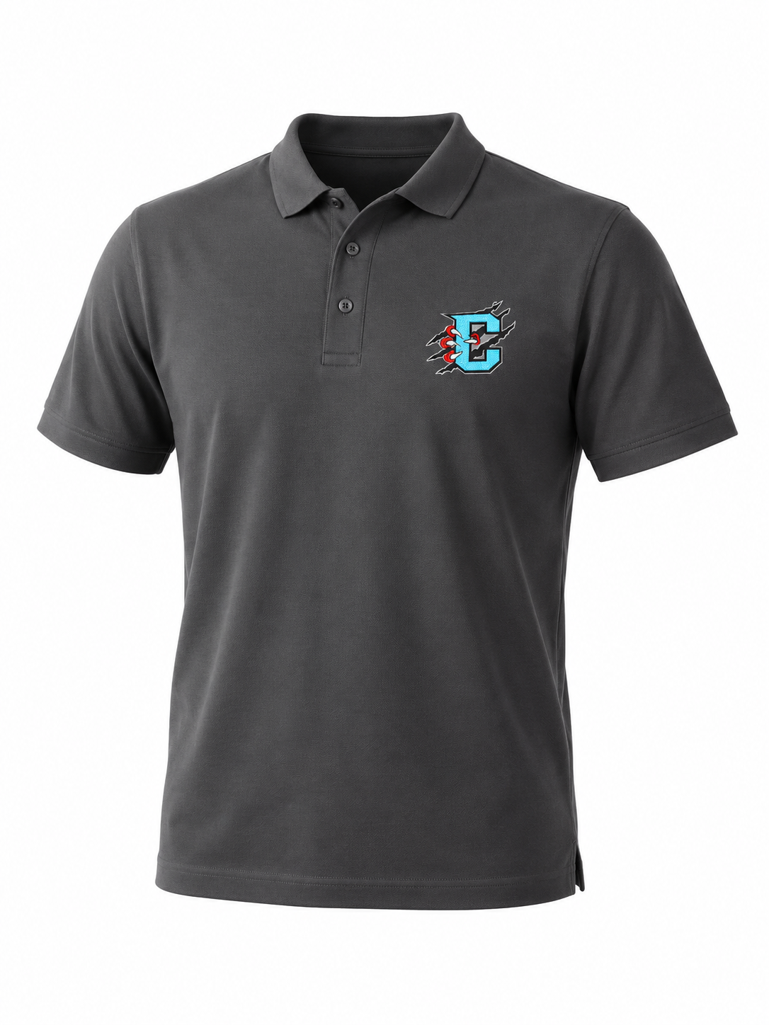 Primary Logo Grey Smoke Polo
