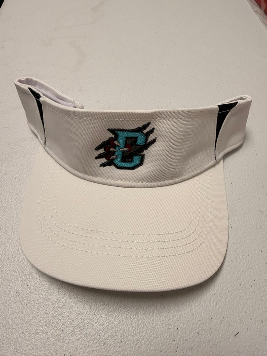 White Visor Primary Logo