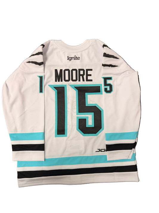 Authentic 2025-26 White Jersey - Moore