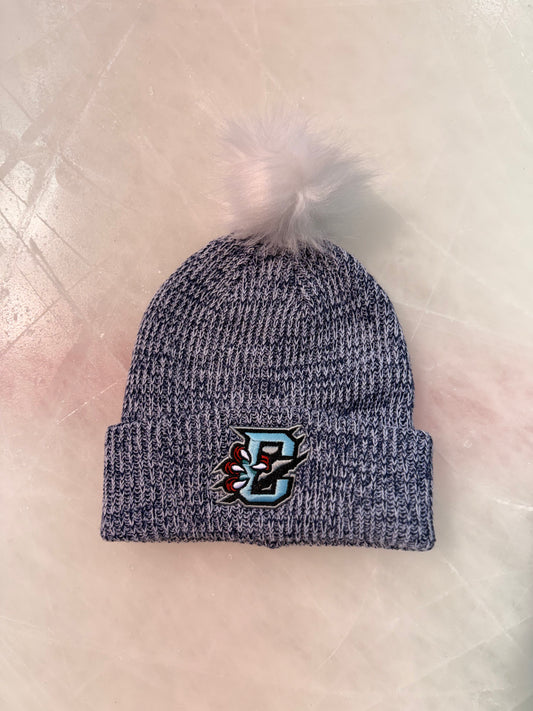 Primary Logo Navy Beanie w Pom Pom Pom