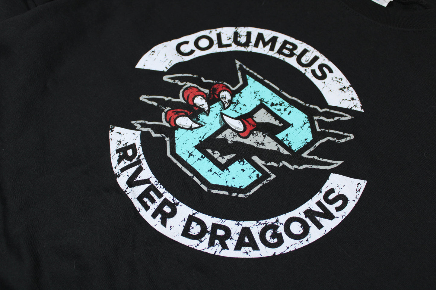 Distressed Logo Crewneck SanMar