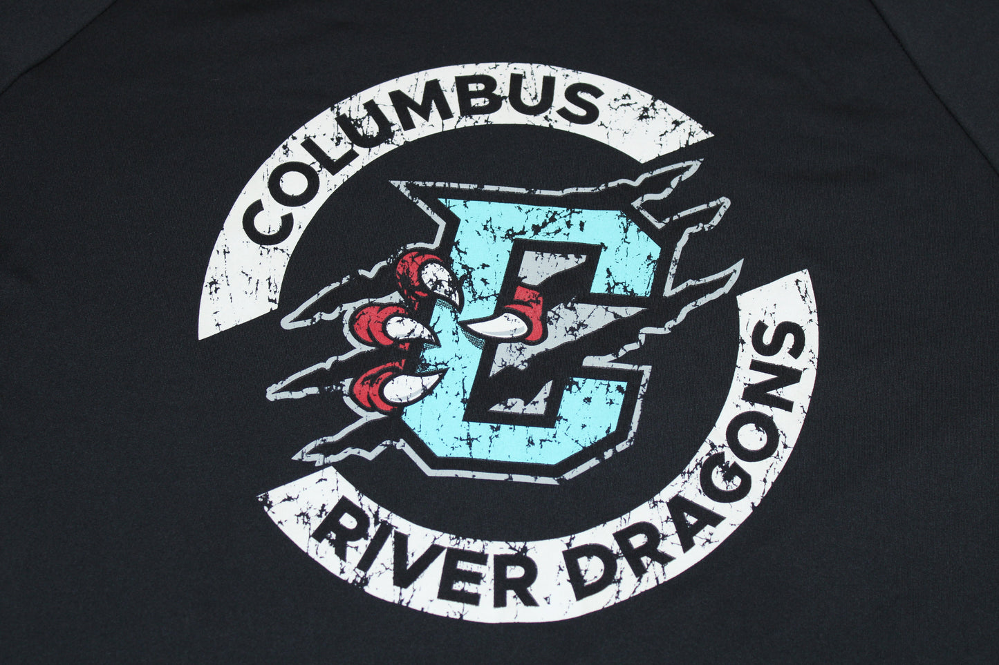 Distressed Logo Performance Hooded Tee SanMar