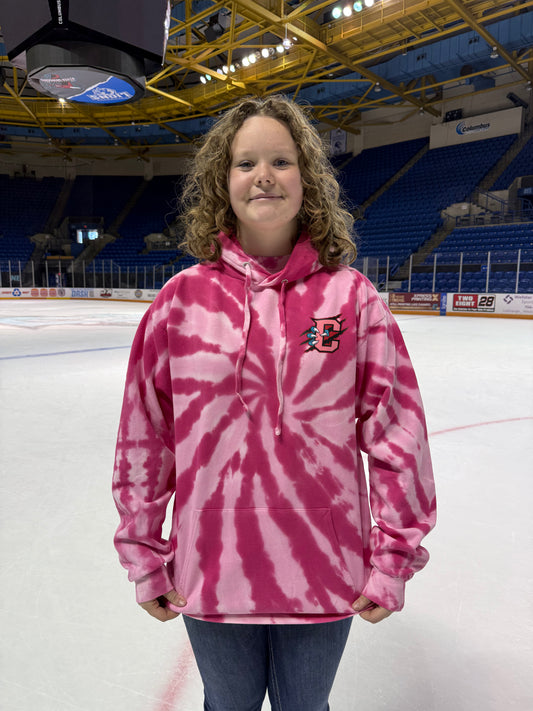 Pink Tie-Dye Hoodie