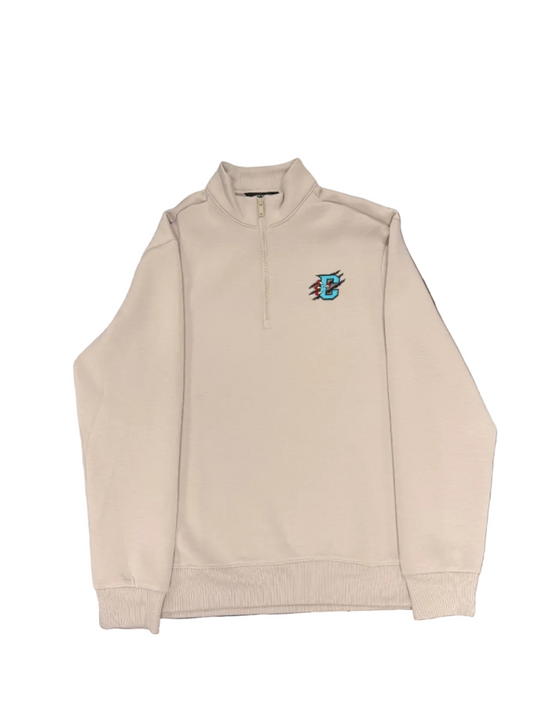 Primary Logo Tan 1/4 Zip Jacket