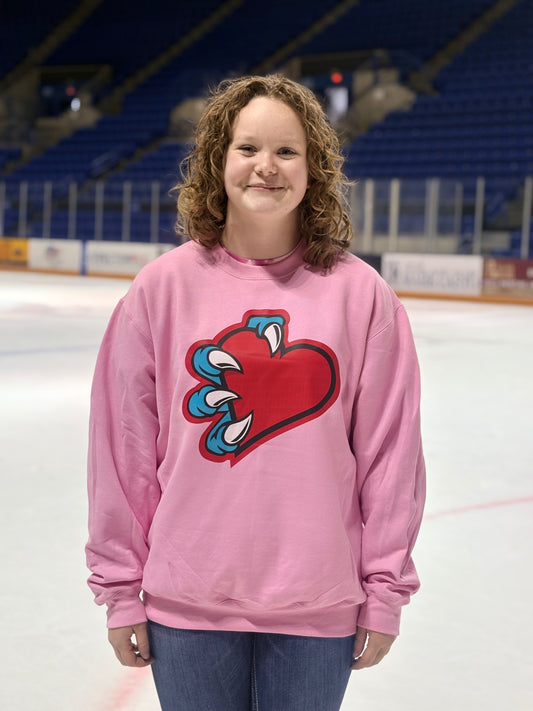Heart Logo Pink Crewneck