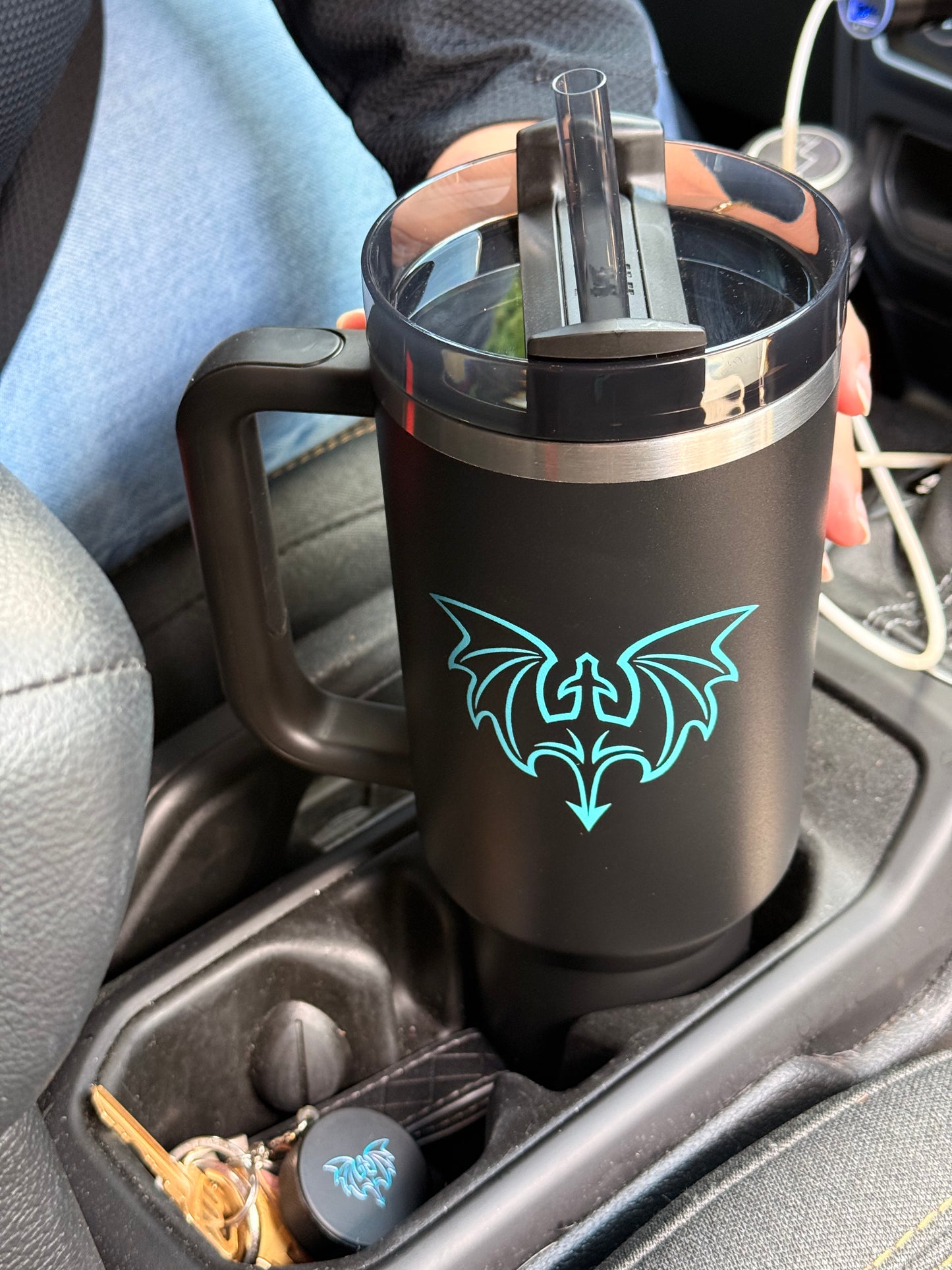 Dragon Icon 40z Stanley Cup Quencher H2.O FlowState™ Tumbler