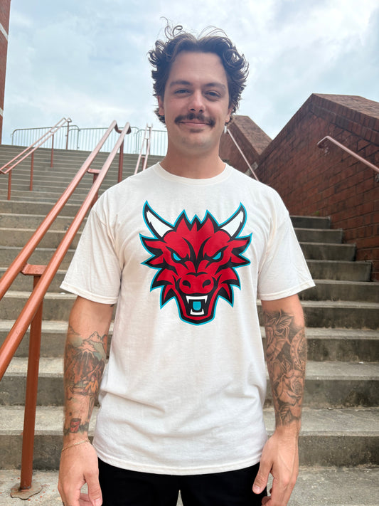 Heather Cream Dragon Head Short Sleeve