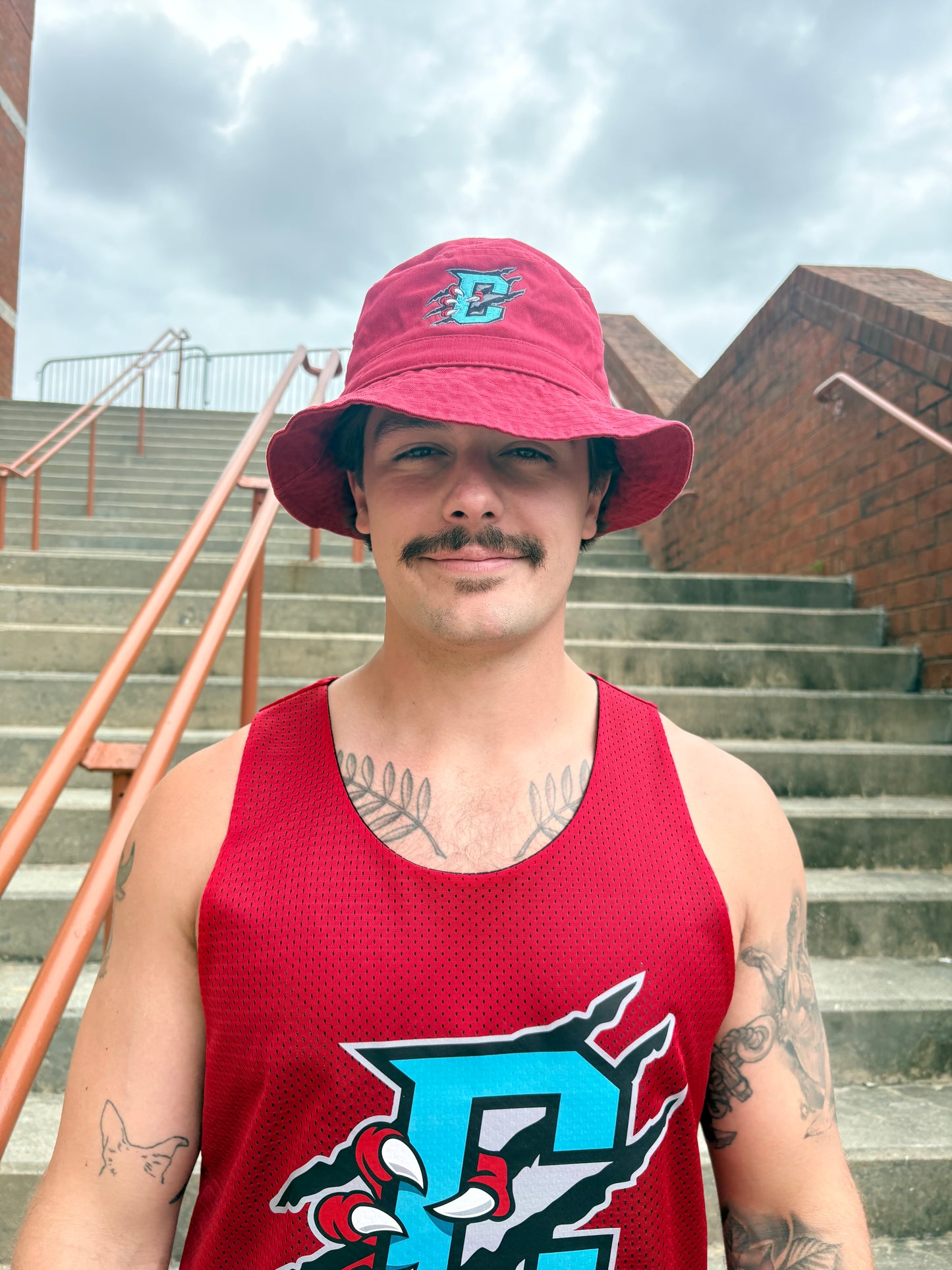Red Primary Logo Bucket Hat