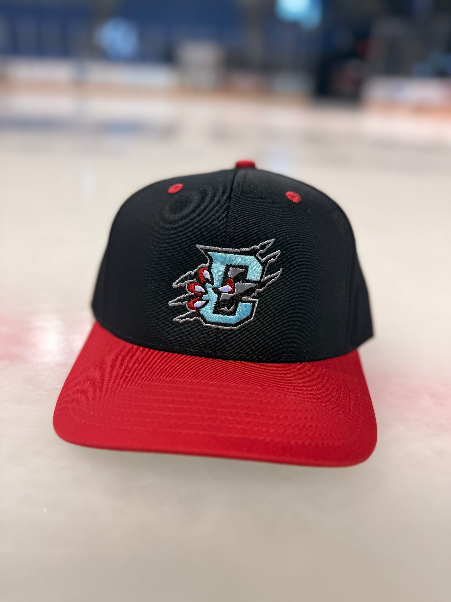 Primary Logo Red Black Hat