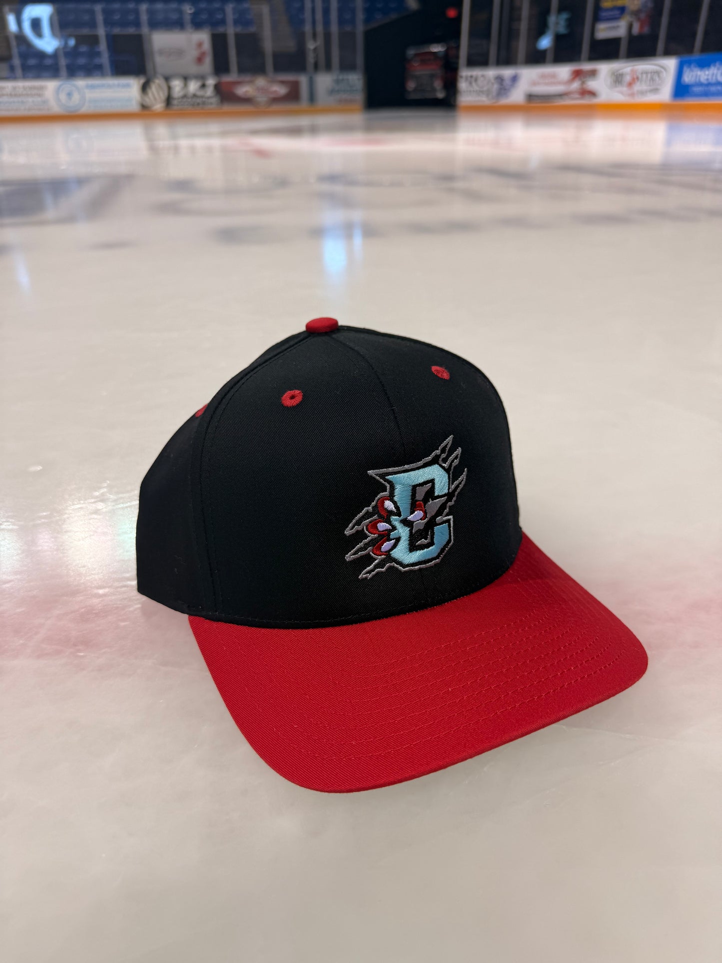 Primary Logo Red Black Hat