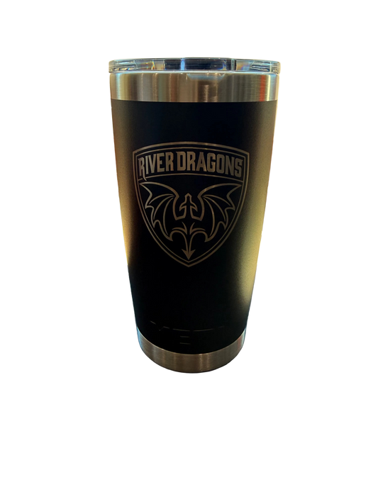 Black River Dragons Shield Yeti Tumbler