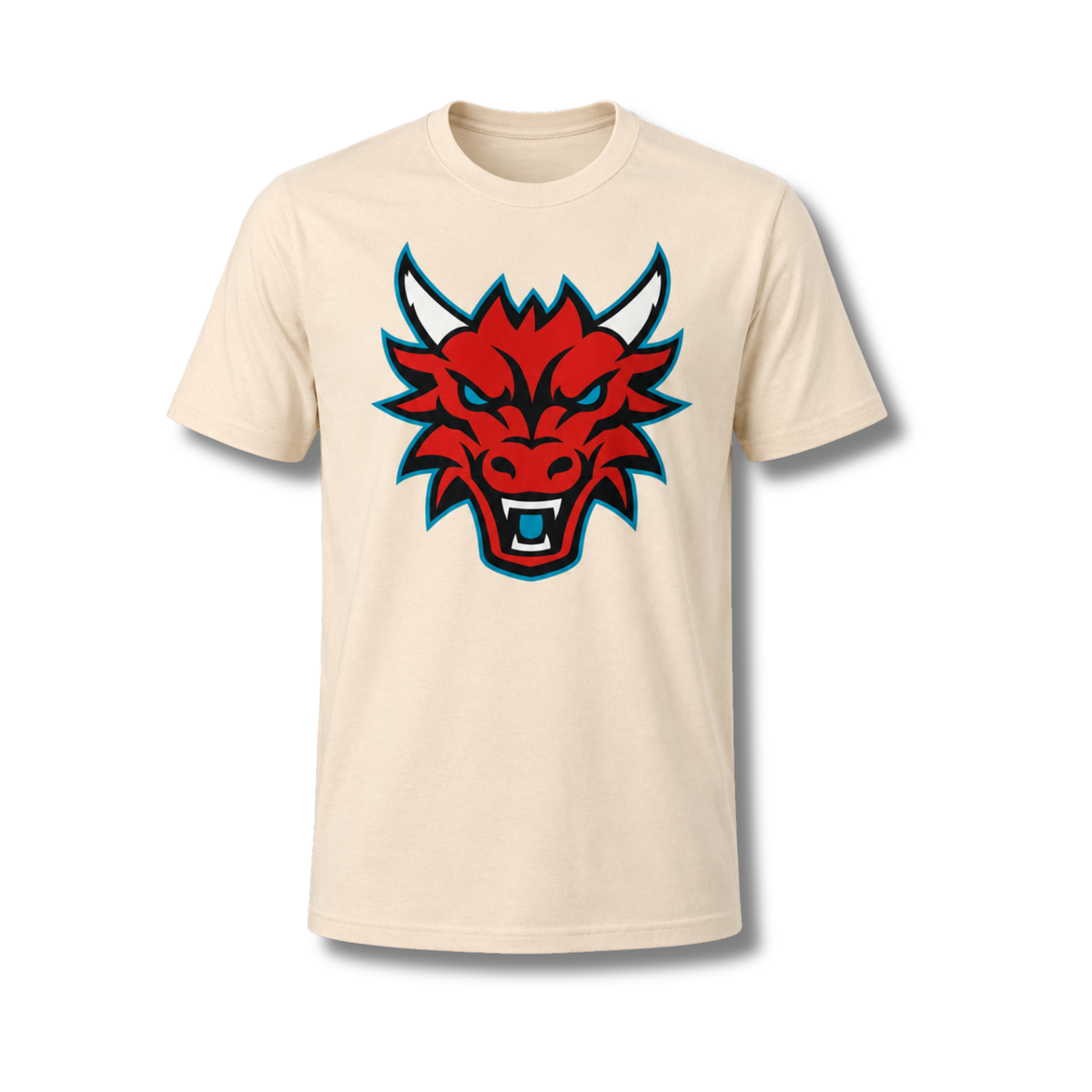 Heather Cream Dragon Head Short Sleeve
