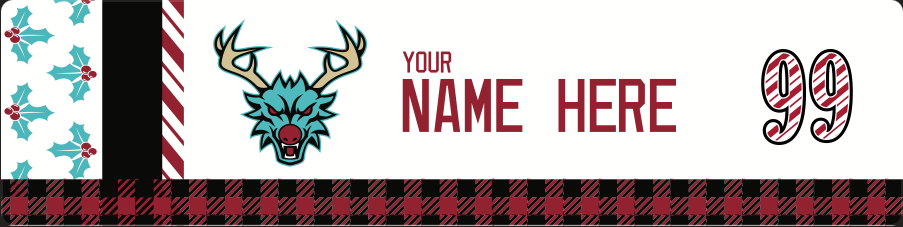 CUSTOM River Dragons Name Plate