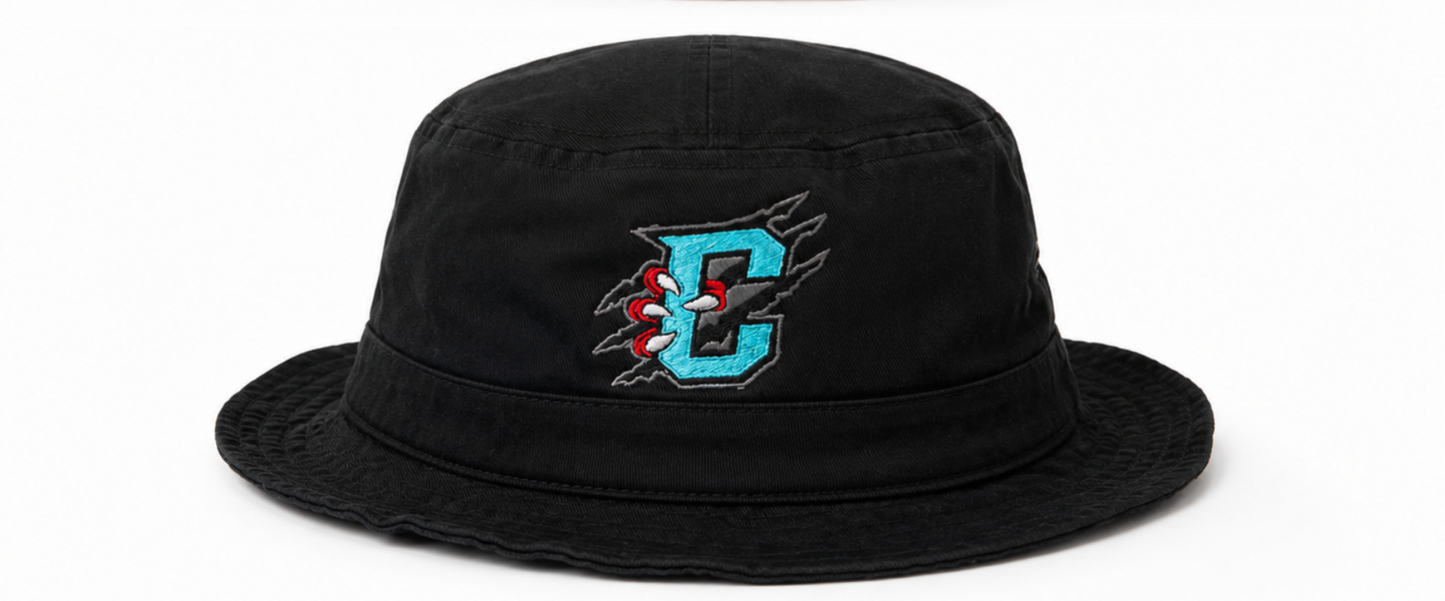 Black Primary Logo Bucket Hat