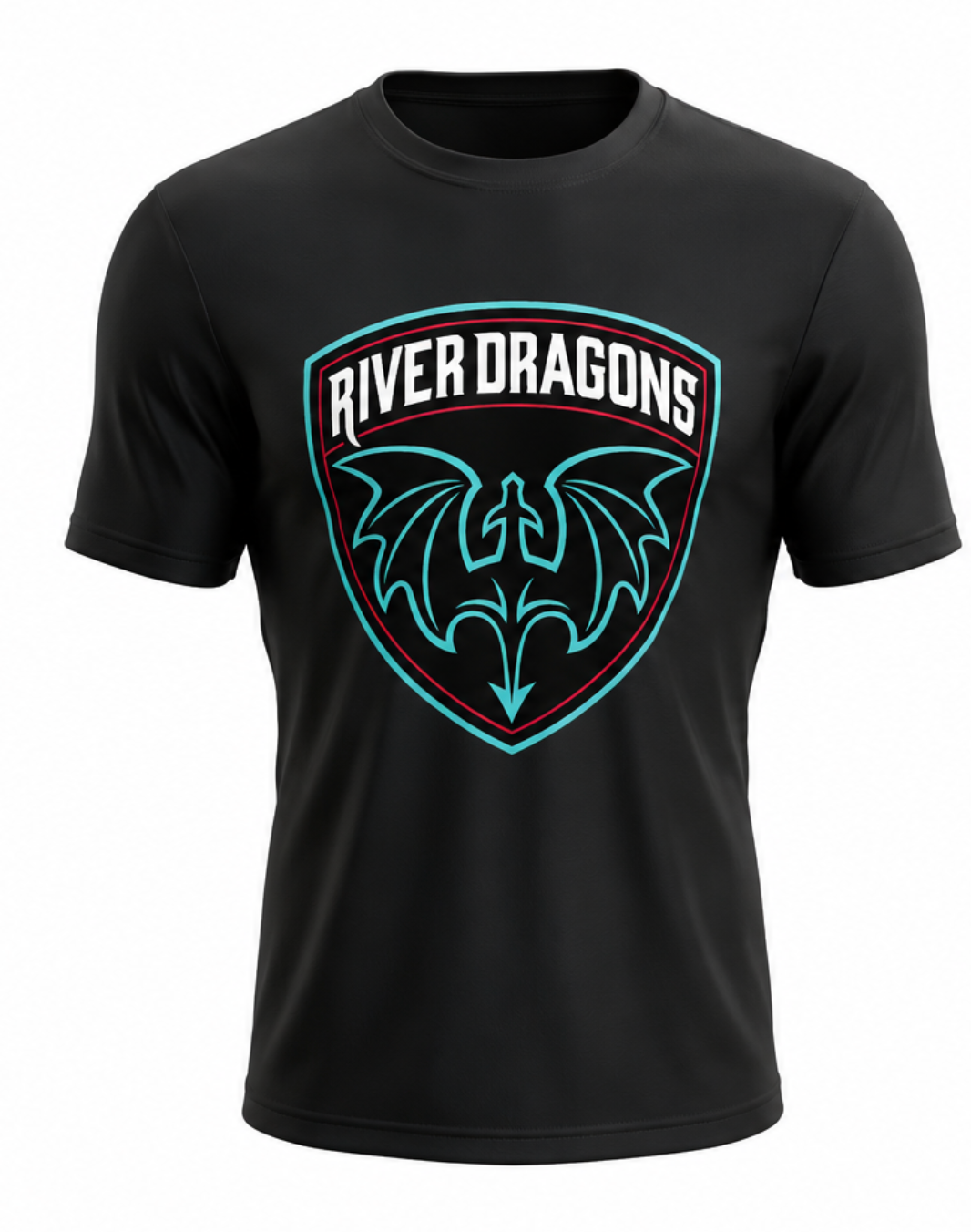 Black Shield Cotton Short Sleeve