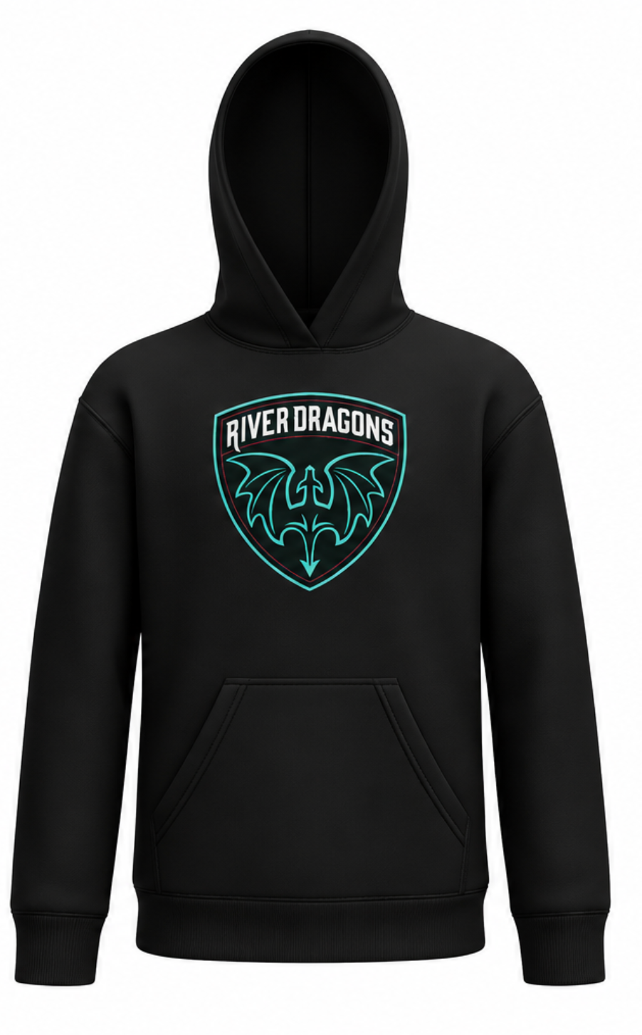 Youth Black Shield Hoodie