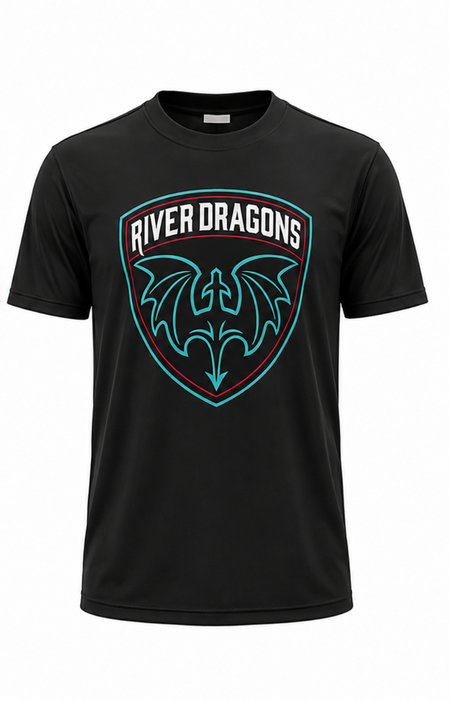 Youth Black Shield Short Sleeve
