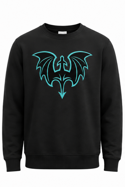 Youth Black Dragon Icon Crewneck