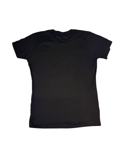 Womens Wordmark Black Short Sleeve SanMar